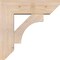 Ekena Millwork Westlake Slat Smooth Bracket w/ Offset Brace, Douglas Fir, 7 1/2"W x 24"D x 24"H BKT0806X24X24WTL06SDF - alternate 4